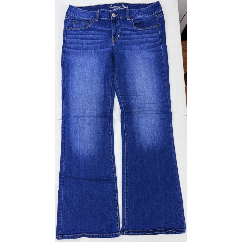 American Eagle Favorite Boyfriend Jeans Womens Size 12 Stretch Flare Denim